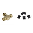 thumbnail image 1 of 1 Pcs SMA Female to Two SMA Female Triple T RF Adapter Connector & 127Pcs Shrink Sleeving Tubing Tube Assortment Kit, 1 of 7