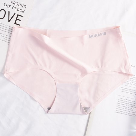 

Clearance Seamless Underwear Women s Sexy Waist Lift Hip Breathable Seamless Ice Silk Women s Panties Summer pink