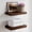American Walnut - Satin Dark Tone-Pack of 2-12 inch, variant on 24inch Walnut Floating Shelves For Wall  High End Solid Real Wood 24in Shelf Bathroom Dark Brown 24 Inch Long Heavy Duty Bracket 24 X 6.5 1.75 In Set Of 3