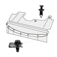 thumbnail image 4 of GOOACC GRC-70 35 Pcs Protection Anti-Éclaboussures pour Moteur, Boulons de Protection, Pare-Chocs, Doublure d'Aile, Clips de Rivet de Retenue, 4 of 9
