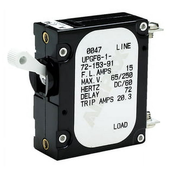 Seachoice AC/DC Panel Breaker with Single White Actuator