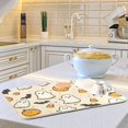 thumbnail image 6 of Yayeee Dish Drying Mat for Kitchen Counter Ultra Absorbent Easy Clean Pad 18x16", Halloween Cute Ghosts, 6 of 7