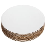 12-Pack Round 6 Inch Cake Boards, Disposable Cake Platter Board Base Tray, Cardboard Circles for Cake Plate Accessories, Cake Decorating Supplies for Desserts and Bakery (White)