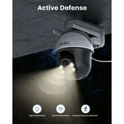 AOSU Solar Security Camera,5MP Wireless Outdoor Cameras,360° Surveillance,Auto Tracking, Human/Vehicle Detection,works with Alexa/Google Assistant