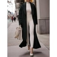 thumbnail image 4 of Manteau Trench Long Maxi Ouvert à Simple Boutonnage avec Poches pour Femmes, 4 of 8