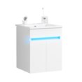 thumbnail image 7 of Wall Mounted Bathroom Vanity, 16" With Sink, White, Modern Appearance, Large Storage In Small Space, Radar Sensing Indicator Kit Fashion, Ample Controller, 7 of 7