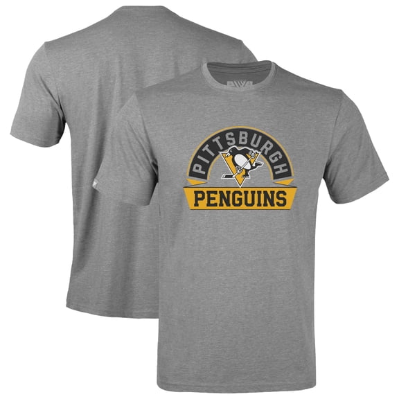 Youth Levelwear Gray Pittsburgh Penguins Little Richmond Banner Arch T-Shirt
