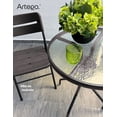 thumbnail image 2 of Mesa para jardín circular Artego mesa compacta de vidrio estructura de acero 60cm, 2 of 6