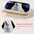 thumbnail image 5 of Starry Polar Bear Velvet Portable Travel Organizer with Removable Compartment – Gift Idea, Jewelry Organizer, Storage Box, and Bracelet Holder, 5 of 7