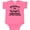 Hot Pink, variant on Inktastic Officially the World's Greatest Little Sister Girls Baby Bodysuit