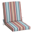 thumbnail image 2 of (2 pack) Mainstays 37"L x 19.5"W Multi Stripe 1 Piece Rectangle Outdoor Chair Cushion, 2 of 11