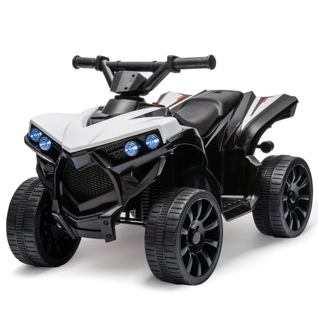 Kids Electric ATV 6V - White Ride-On Toy for Boys & Girls