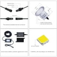 thumbnail image 2 of LED Deck Light Kit Low Voltage Waterproof Warm White Recessed Deck Lighting Ground Light, 2 of 5