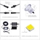 thumbnail image 2 of Focos LED empotrables oso de fresa 10x IP67 Impermeable 0.6W DC12V Blanco frío, 2 of 5