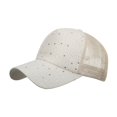 thumbnail image 2 of Pavied Baseball Cap Visor Hats Fashion Women Men Breathable Beach Adjustable Baseball Cap Hip Hop Hat Sun Hat Snapback Hats Hats for Men Beige One Size, 2 of 4
