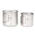 thumbnail image 1 of Taza de titanio ultraligera TOMSHOO, portátil para exteriores, 2 uds, juego de tazas, 300 ml, 550 ml Abanopi Copa de titanio, 1 of 7