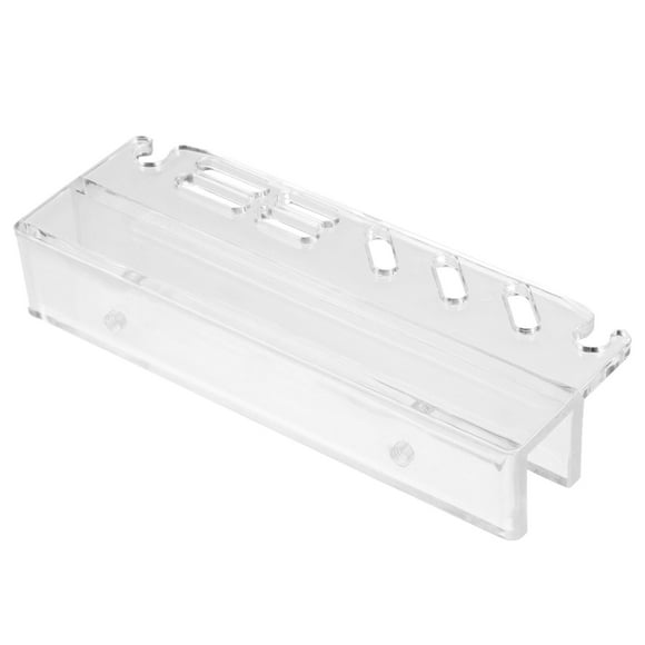 ROMANSENTIAL Storage Rack For Aquarium Use With Seven Storage Holes 1Pcs 14.2X5.2Cm Acrylic Fish Tank Tool Stand