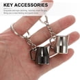 thumbnail image 2 of RENACLIPY Coffee Series Keychain Set, 2 Pcs Zinc Alloy Decorative Accessories in Assorted Colors for Bags and Keys, 2 of 5