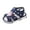 Blue-12, variant on Baby Boy Girl Summer Sandals Infant Squeaky Shoes Lightwight Non-Slip Toddler Flat Bottom Non Slip OpenToe Sandals