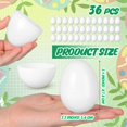 thumbnail image 2 of Huevos de pascua de plástico Silipull, 36 unidades, blancos, 7,8 cm, rellenables, 2 of 7