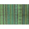 thumbnail image 1 of Ahgly Company Machine Washable Indoor Rectangle Oriental Turquoise Blue Industrial Area Rugs, 2' x 5', 1 of 4