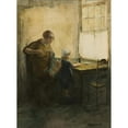 thumbnail image 2 of Bernardus Johannes Blommers 14x18 Black Ornate Wood Framed Double Matted Museum Art Print Titled - The Little Helper, 2 of 5