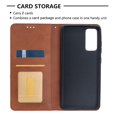 thumbnail image 4 of Dteck Case for Samsung Galaxy S20 FE (6.5 inches),Hybrid Magnetic Leather Rubber Wallet Card Holder Flip Cover Protective Shockproof Kickstand S20 FE 5G Phone Case ,Brown, 4 of 7