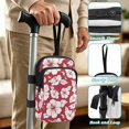 thumbnail image 5 of COEQINE Large Capacity Forearm Crutch Bag for Women Tropical Hibiscus Red Elbow Crutch Attachment, Zipper Pouch, 2 Pockets, Lightweight, for Walking Cane & Hiking Stick, 5 of 7