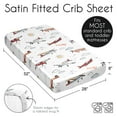thumbnail image 6 of Sweet Jojo Designs Airplane Red and Blue Boy Satin Fitted Crib Sheet, 6 of 6