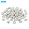 thumbnail image 3 of Unique Bargains 5mm Hole Clay Spacer Beads,  60 Pack Rhinestone European Polymer Beads Craft Supplies,  White, 3 of 7