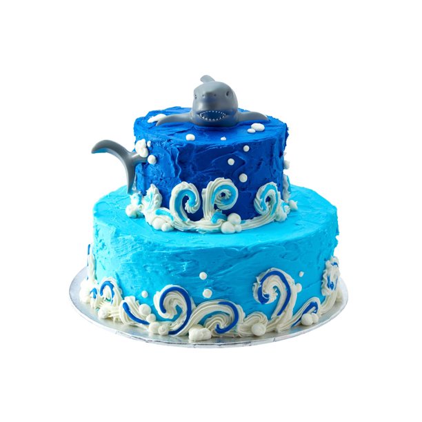 Shark Attack Two Tier Cake Walmart Com Walmart Com