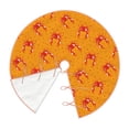 thumbnail image 3 of Balery Red Crab Printed Christmas Tree Skirt , Merry Christmas Party Christmas Tree Decoration,Adjustable Tree Skirt-36", 3 of 8