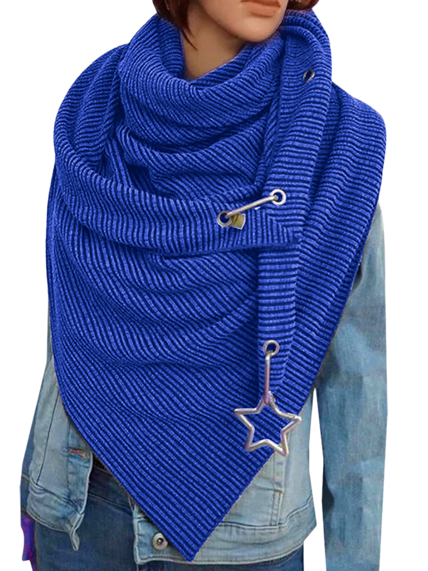 Kik Snood blue themed print casual look Accessories Scarves Snoods 
