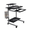 thumbnail image 4 of Compact Computer Cart With Storage, Espresso, 4 of 9