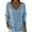 Blue, variant on Womens Oversized Sweatshirts Sequin Print Long Sleeve V Neck Drop Shoulder Plain Pullover Tops Pink