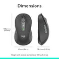 thumbnail image 3 of Logitech Signature Plus M750 Wireless Mouse &acirc; for Small to Medium Hands, SmartWheel, Bluetooth, Multi Device, 24-Month Battery, Silent Clicks, Cu, 3 of 11