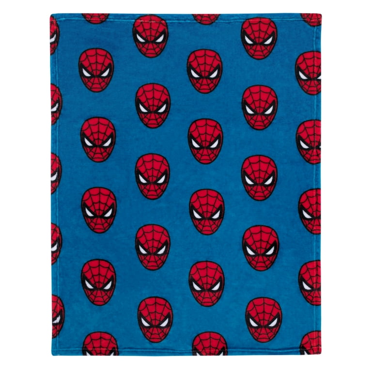 Marvel Spider-Man Blue and Red Super Soft Baby Blanket