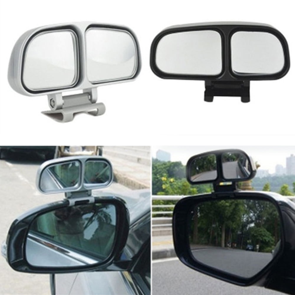 Car Auxiliary Adjust Rear Side Mirror Blind Spot Convex Mirror Right Black 