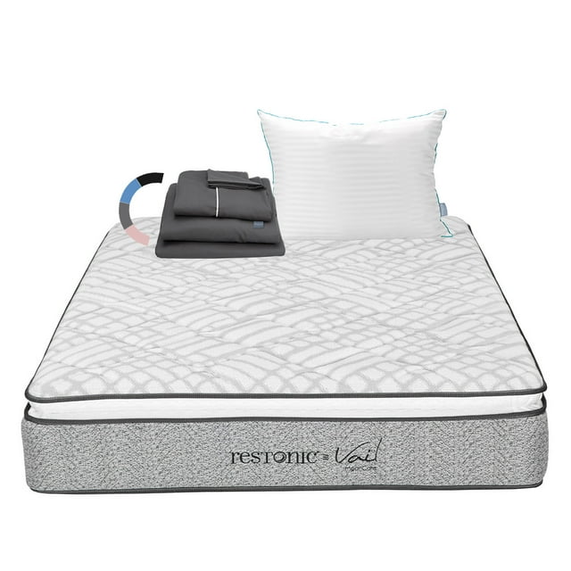 Colchón King Size Vail + Almohada Royal + Sábanas Royal