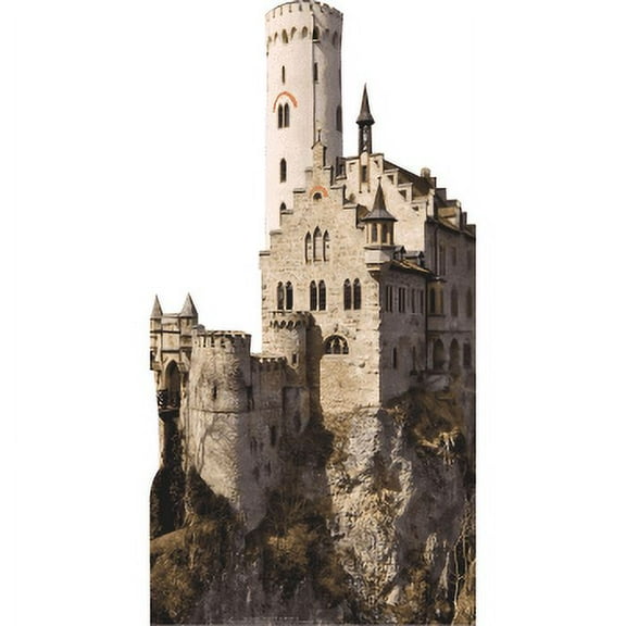 H13614 Lichtenstein Castle Mountain Cliff Germany Cardboard Cutout Standee Standup