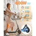 thumbnail image 2 of Patinete eléctrico QnQ 8.5 con neumáticos de 600 W, 32 millas, alcance naranja y negro, 2 of 9
