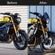 thumbnail image 2 of Parabrisas universal para motocicleta, parabrisas para motocicleta Bobber Cafe Racer Chopper Cruiser, deflector de viento para faros redondos de 5 a 7 pulgadas, 2 of 5