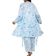 thumbnail image 5 of ZANKLEY Womens Pajamas Set 3 Piece Floral Butterfly Print Cami Top Long Pants Robe Sleepwear Loungewear Comfort, 5 of 12