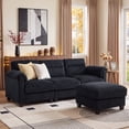 thumbnail image 4 of Bonzy Home Modular Sectional Sofa With Ottoman, Ultra‑Comfort Seating – Configurable for Living Room & Family Room, Charcoal, 4 of 8