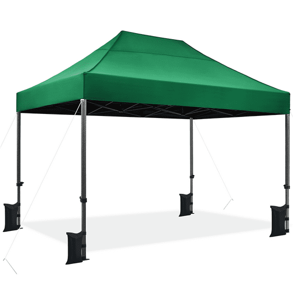 Renwick Pop Up Commercial Canopy Tent with Roller Bag, Dark Green