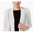 thumbnail image 2 of Alfani Womens Mixed Media Cardigan Sweater, 2 of 3