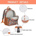 thumbnail image 2 of Zen Inspired Students Backpack - Yoga Mandala Design with Peace Serenity and Tranquility Pattern, Comfortable Dual Shoulder Support for School and Travel, 2 of 6