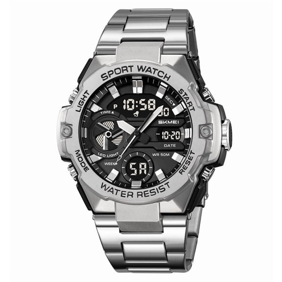 Digital Waterproof Sports Watch, Luminous Display and Alarm, Multi-functional Stopwatch and Calendar, Ideal for Hiking, Camping, Running and Swimming, Designed for Men Outdoors