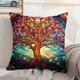 thumbnail image 2 of 4 Uds. Fundas Almohada Decorativas Con Lino Y La Suerte 45x45cm, 2 of 9