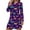 #473-Purple, variant on Censtreet Women's Nightgown Long Sleeve Sleepshirt Loungewear Casual Lounge Dress House Dresses